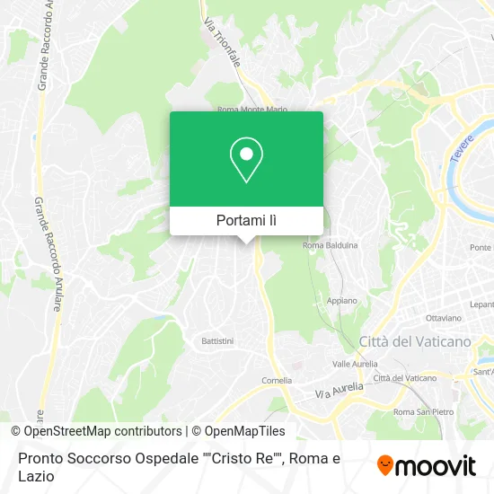 Mappa Pronto Soccorso Ospedale ""Cristo Re""