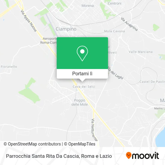 Mappa Parrocchia Santa Rita Da Cascia