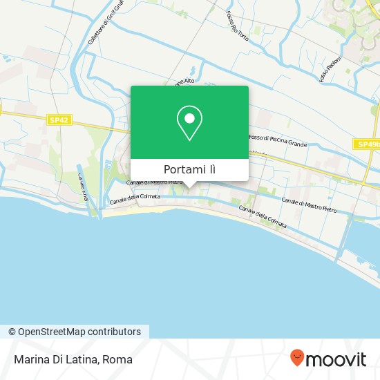 Mappa Marina Di Latina