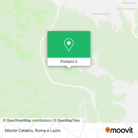 Mappa Monte Catabio
