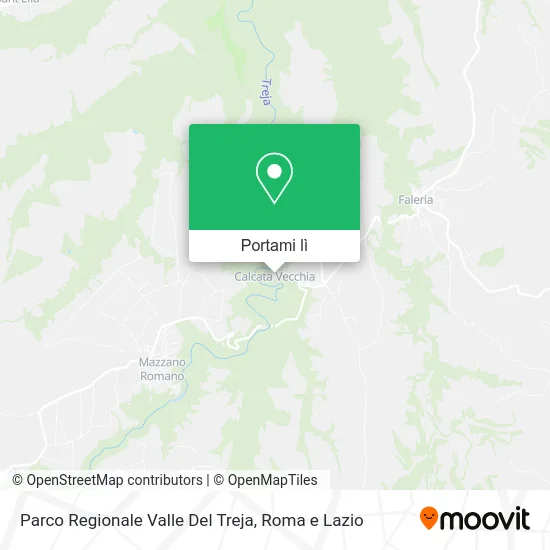 Mappa Parco Regionale Valle Del Treja