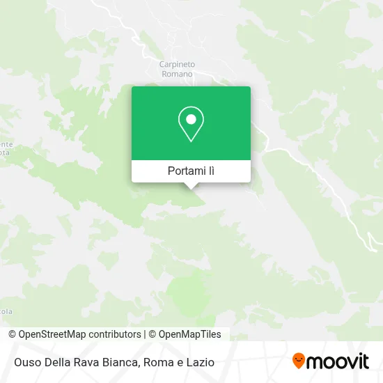Mappa Ouso Della Rava Bianca