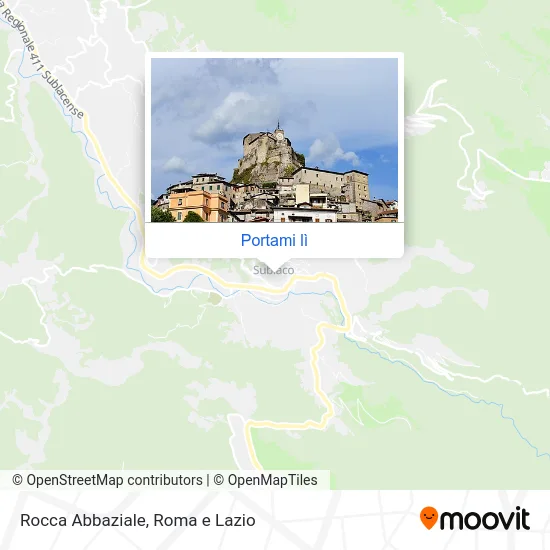 Mappa Rocca Abbaziale