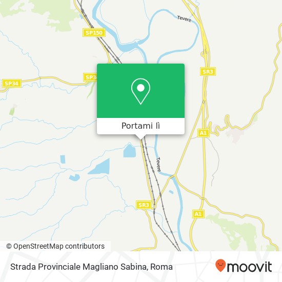 Mappa Strada Provinciale Magliano Sabina