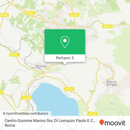 Mappa Centro Gomme Marino Snc Di Lomazzo Paolo E C.