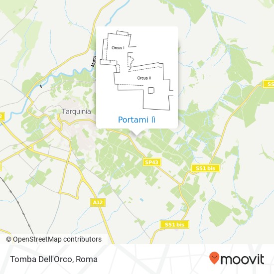 Mappa Tomba Dell'Orco
