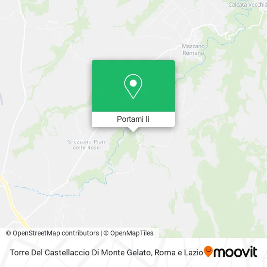 Mappa Torre Del Castellaccio Di Monte Gelato