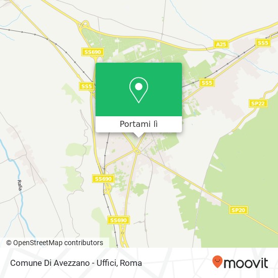 Mappa Comune Di Avezzano - Uffici