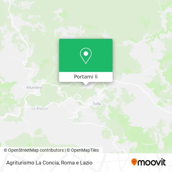 Mappa Agriturismo La Concia