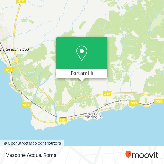 Mappa Vascone Acqua