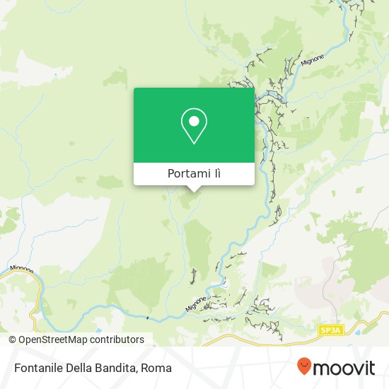 Mappa Fontanile Della Bandita
