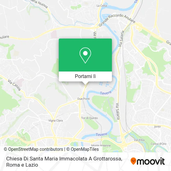 Mappa Chiesa Di Santa Maria Immacolata A Grottarossa