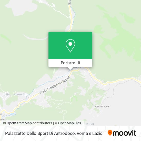 Mappa Palazzetto Dello Sport Di Antrodoco