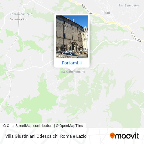 Mappa Villa Giustiniani Odescalchi