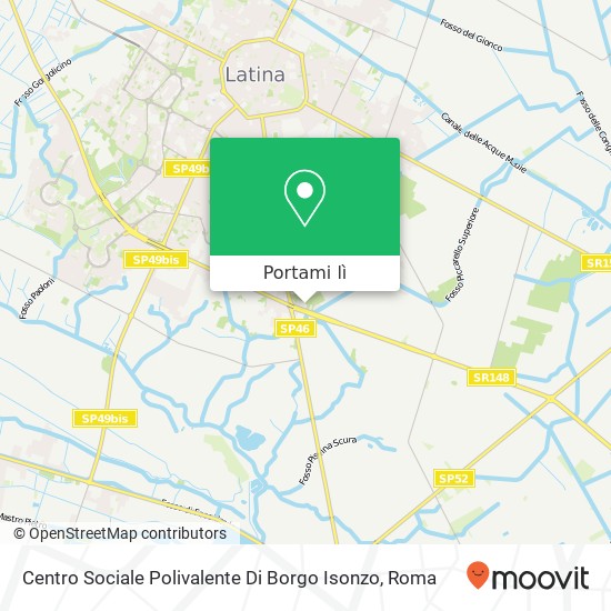 Mappa Centro Sociale Polivalente Di Borgo Isonzo