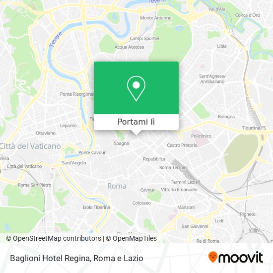 Mappa Baglioni Hotel Regina