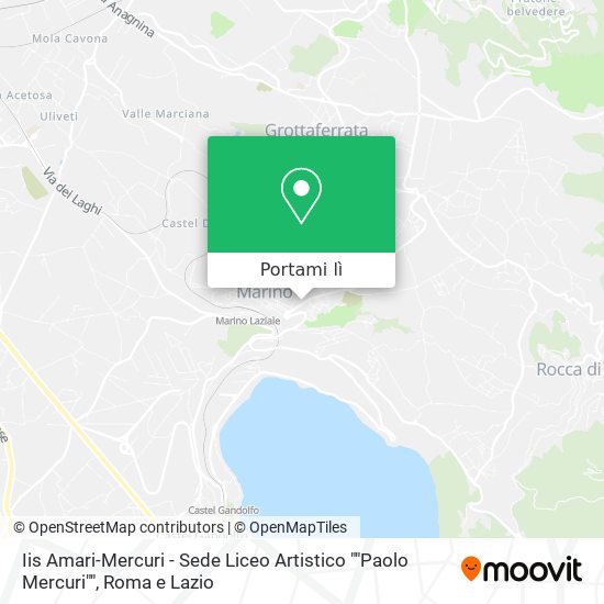 Mappa Iis Amari-Mercuri - Sede Liceo Artistico ""Paolo Mercuri""