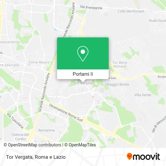 Mappa Tor Vergata