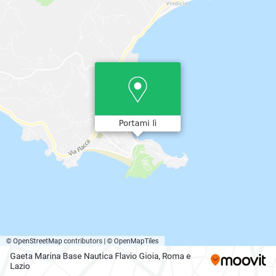 Mappa Gaeta Marina Base Nautica Flavio Gioia
