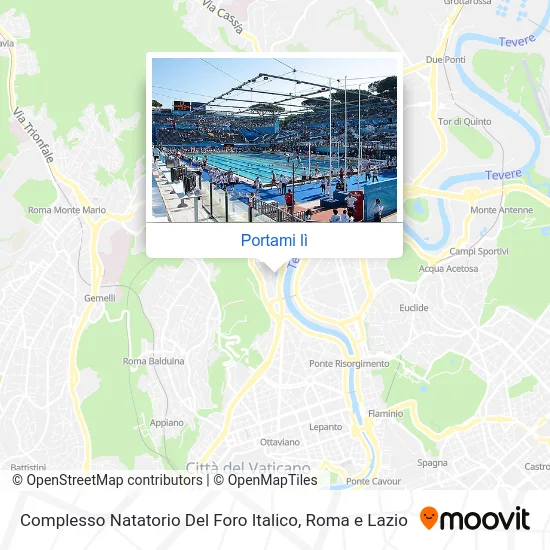 Mappa Complesso Natatorio Del Foro Italico