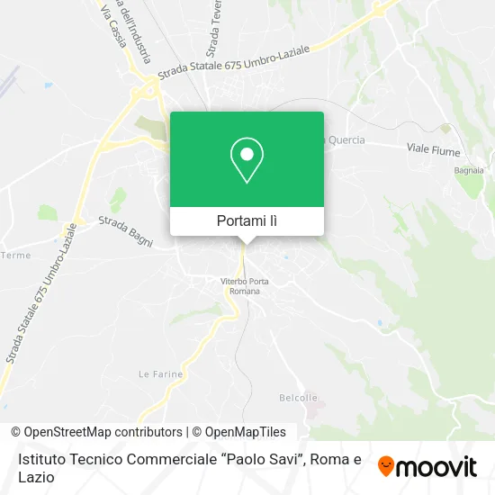 Mappa Istituto Tecnico Commerciale “Paolo Savi”