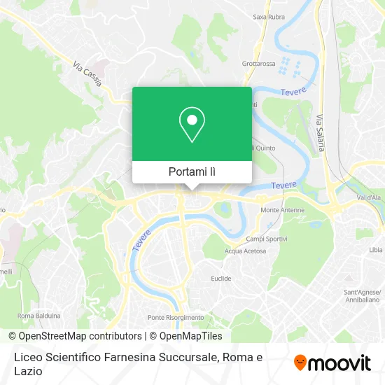 Mappa Liceo Scientifico Farnesina Succursale