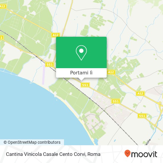 Mappa Cantina Vinicola Casale Cento Corvi