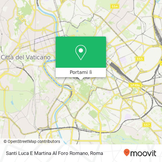 Mappa Santi Luca E Martina Al Foro Romano