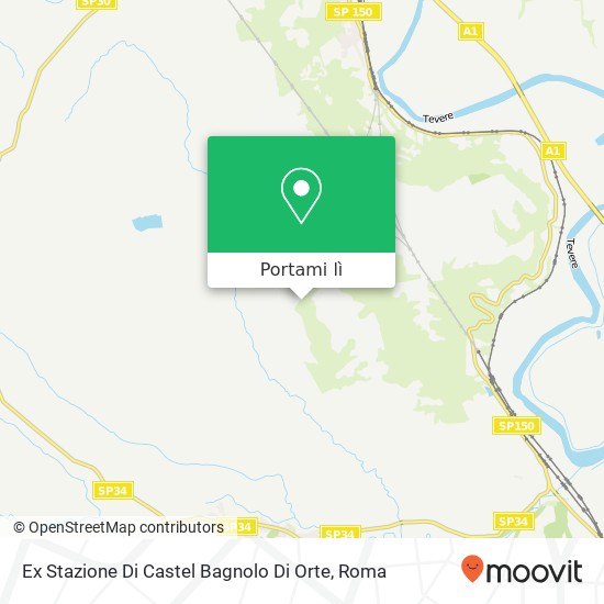 Mappa Ex Stazione Di Castel Bagnolo Di Orte