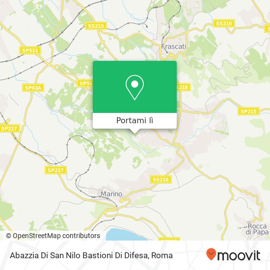 Mappa Abazzia Di San Nilo Bastioni Di Difesa