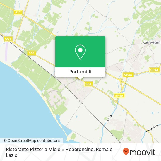 Mappa Ristorante Pizzeria Miele E Peperoncino