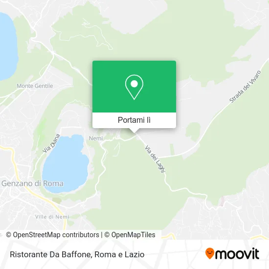 Mappa Ristorante Da Baffone