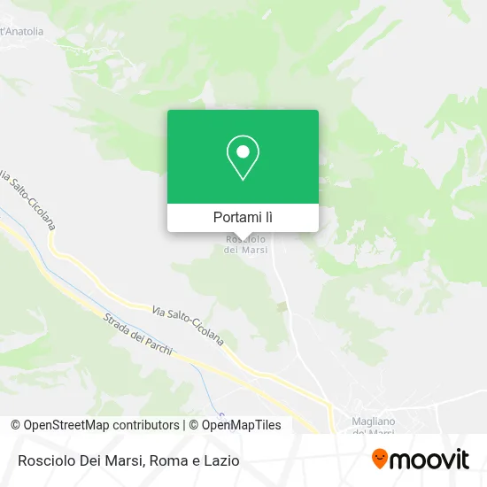 Mappa Rosciolo Dei Marsi