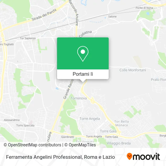 Mappa Ferramenta Angelini Professional