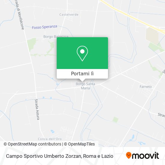 Mappa Campo Sportivo Umberto Zorzan