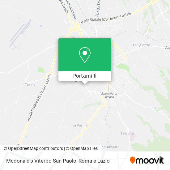 Mappa Mcdonald's Viterbo San Paolo