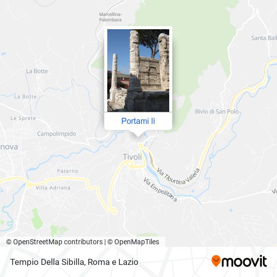 Mappa Tempio Della Sibilla