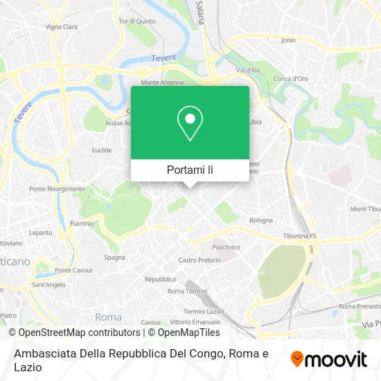 Mappa Ambasciata Della Repubblica Del Congo