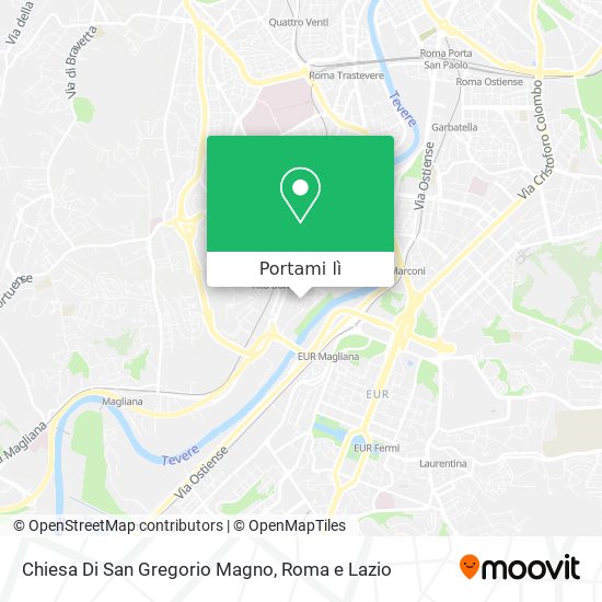 Mappa Chiesa Di San Gregorio Magno