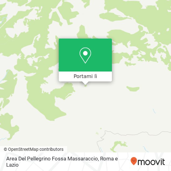 Mappa Area Del Pellegrino Fossa Massaraccio
