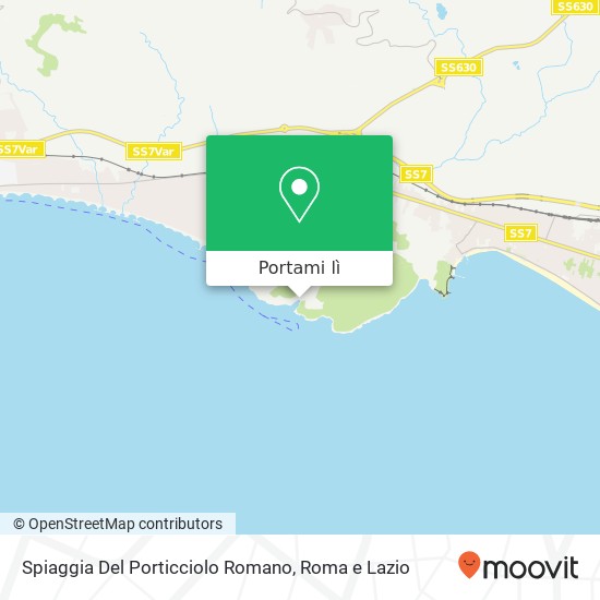 Mappa Spiaggia Del Porticciolo Romano