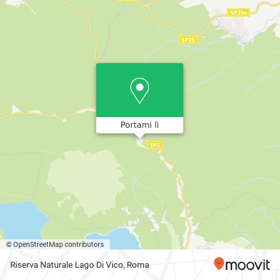 Mappa Riserva Naturale Lago Di Vico