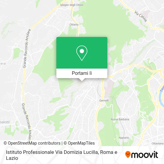 Mappa Istituto Professionale Via Domizia Lucilla