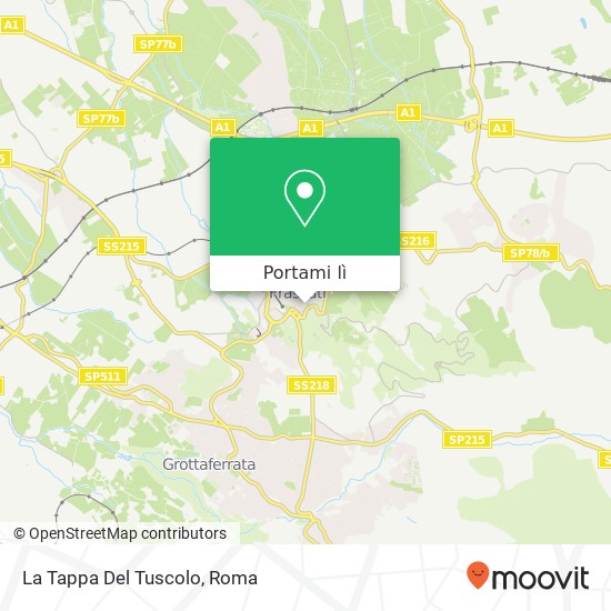 Mappa La Tappa Del Tuscolo