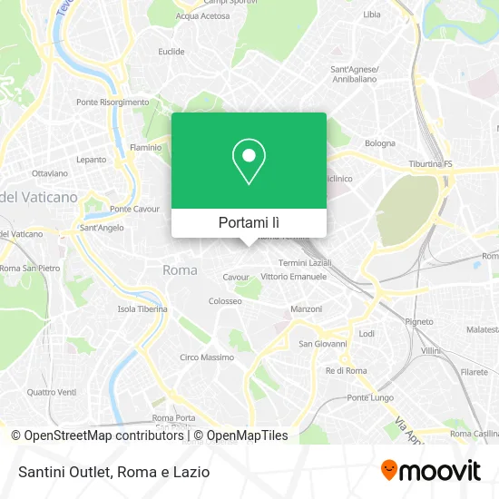 Mappa Santini Outlet