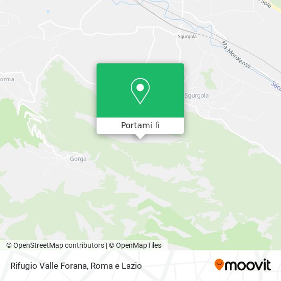 Mappa Rifugio Valle Forana