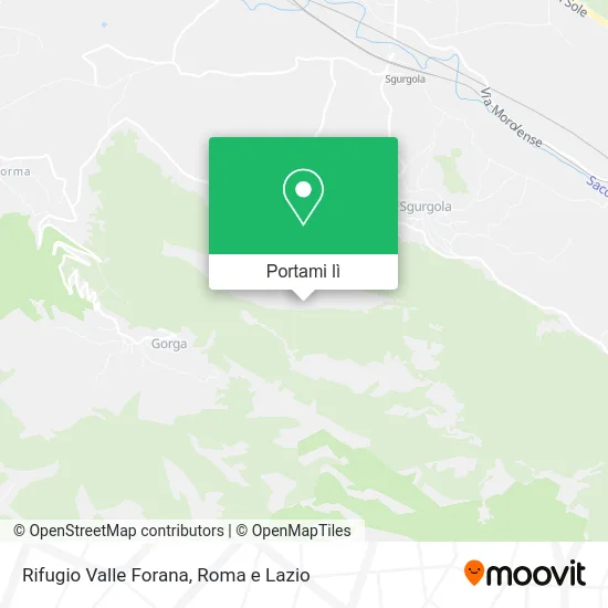 Mappa Rifugio Valle Forana