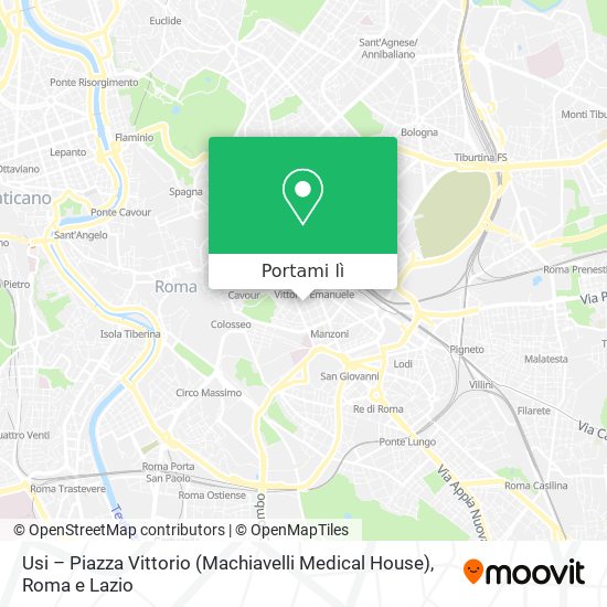 Mappa Usi – Piazza Vittorio (Machiavelli Medical House)