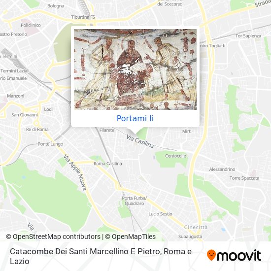 Mappa Catacombe Dei Santi Marcellino E Pietro