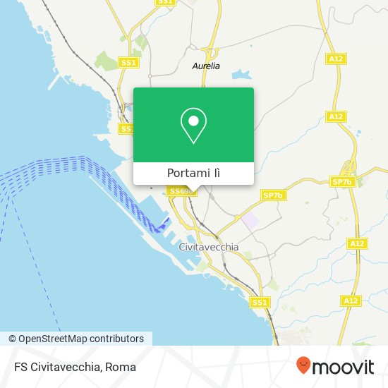 Mappa FS Civitavecchia